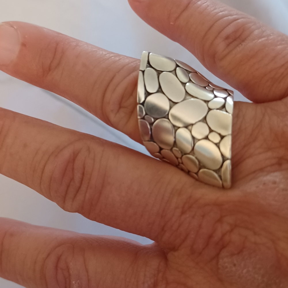John Hardy Kali Contour Ring, SS, Size 7 - Picture 6 of 9
